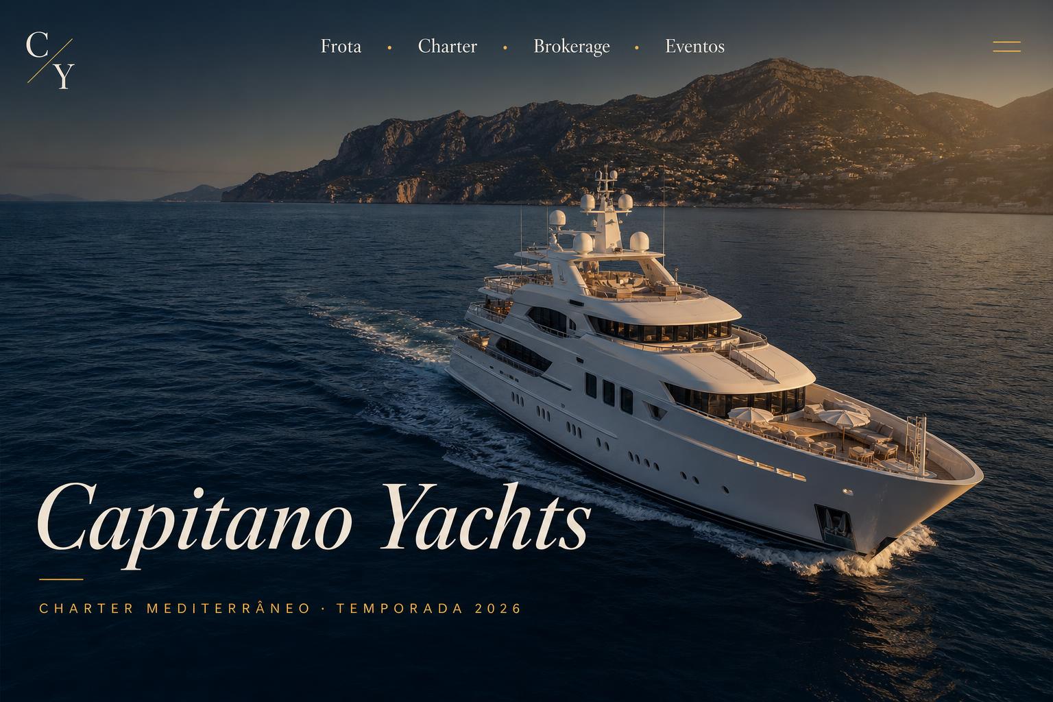 Landing page de exemplo — Capitano Yachts (Iates)